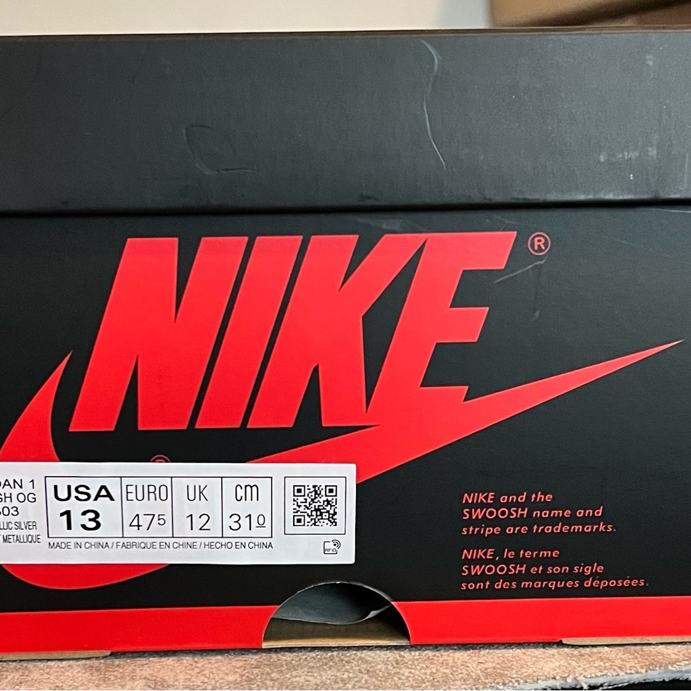 Air Jordan 1 Gorge Green size 13 (BOX ONLY)